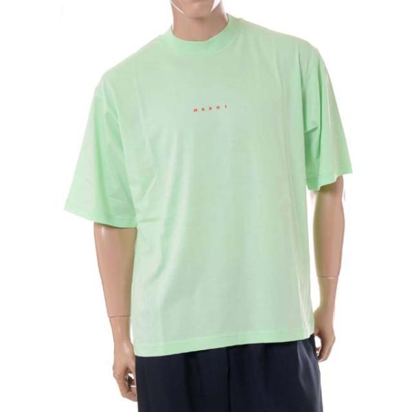 マルニ Marni Tシャツ オーガニックコットン スプリンググリーン
