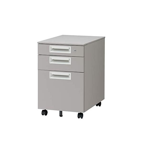 国産原料100% プラス Garage SH デスクワゴン ペールグレー SH-046SC