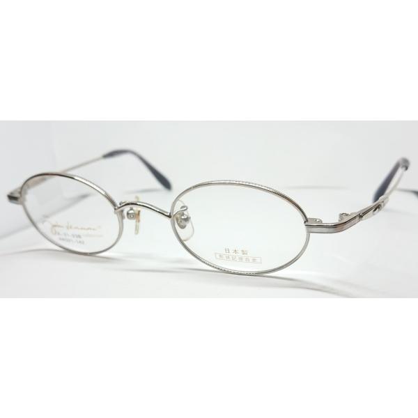 丸メガネ John Lennon JL-1063 col.2シルバーデミ丸眼鏡 yokogao_jl0001a