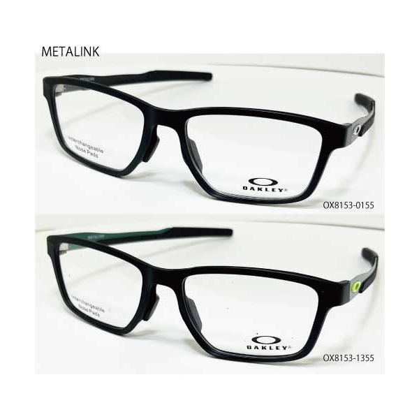 [Release date: May 24, 2024]OAKLEY（オークリー）眼鏡フレーム　※度付き対応可品番：OX8153モデル名：METALINK　メタリンクカラー：0155（サテンブラック/BLK）1355（サテンブラック/GRN...