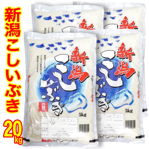 新米 五ツ星お米マイスター厳選米 令和８年産 新潟県産 こしいぶき 20kg (5kg×4) (産地直送米) 白米 精米 米 低温倉庫管理米 新潟米