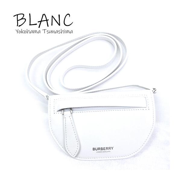 バーバリー ミニオリンピア マイクロ ショルダー レザー ホワイト 8040736 アイコス入れ ポーチ BURBERRY 横浜BLANC yokohama-blanc_e04-4188
