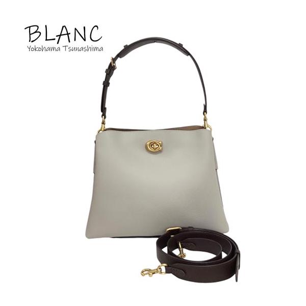 COACH（コーチ） ウィロウ 2WAYショルダーバッグ レザー グレー C2590 