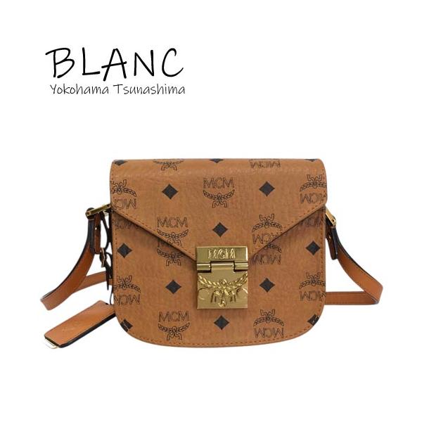 MCM パトリシア ヴィセトス レザーショルダー バッグ レザー コニャック ブラウン MWS6SPA04CO001 横浜BLANC MCM（エムシーエム） パトリシア ヴィセトス レザーショルダー バッグ
