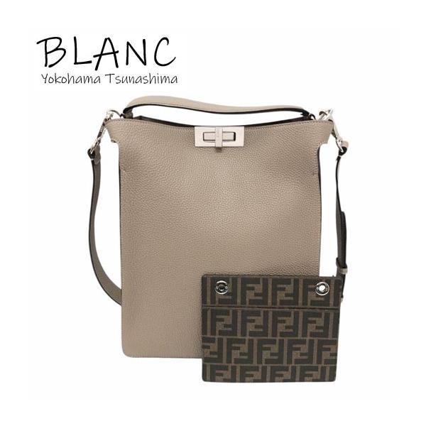 フェンディ ピーカブー エックスライト スモール 2wayショルダー レザー グレージュ ハンドバッグ FENDI 横浜BLANC FENDI（フェンディ） ピーカブー エックスライト スモール 2way