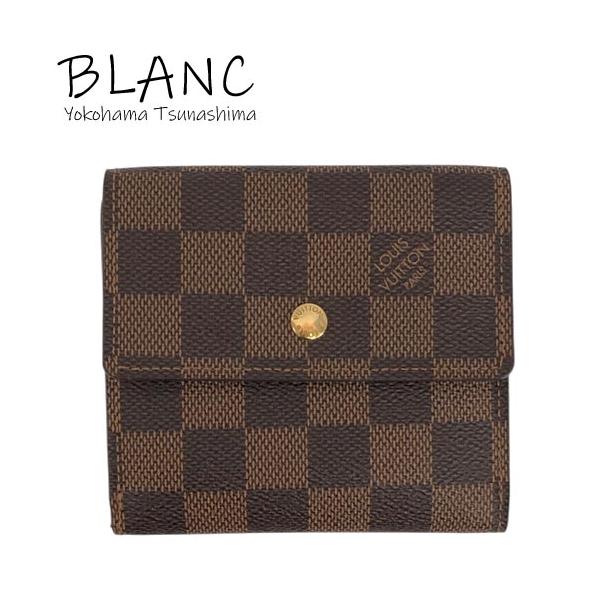 ルイヴィトン　ポルトフォイユ・ エリーズ　ダミエ・エベヌ　Wホック　折り財布 LOUIS VUITTON（ルイ・ヴィトン） ポルトフォイユ エリーズ ダミエ