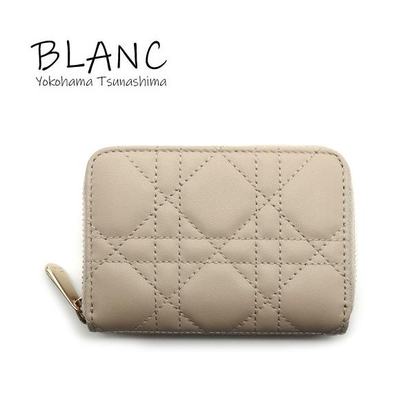 クリスチャン ディオール レディディオール カナージュ ケース ラムスキン ベージュ S0985ONMJ 財布 yokohama-blanc_f04-3458
