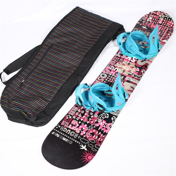 スノーボード 2点セットCOSMICSURF スノーボードheadビンディング COSMICSURF/HEAD 2点セット ケース付き サイズ141cm 【中古