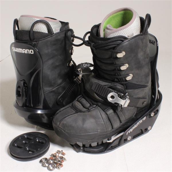Shimano Rapidfire バイン ブーツ 2点セット 26 7cm 中古 スノーボードバインディング ビンディング スノボ シマノ ラピッドファイヤー ステップイン 型落ち Buyee Buyee 日本の通販商品 オークションの代理入札 代理購入