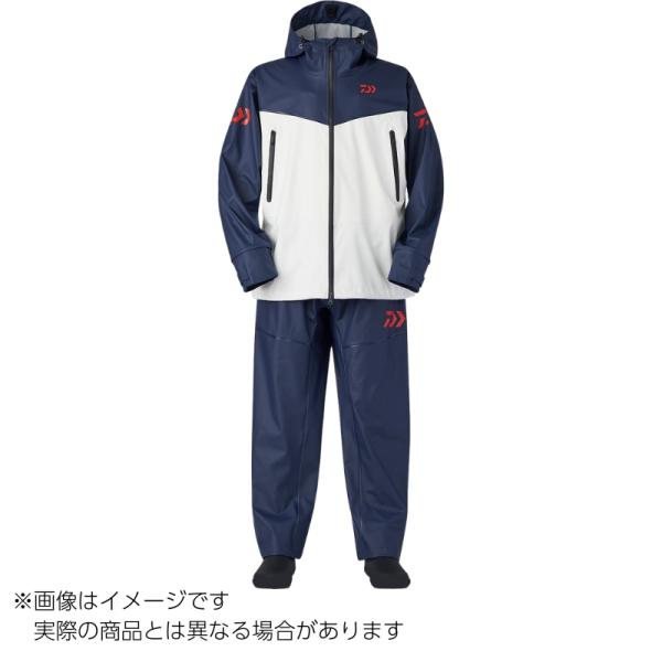 L ダイワ ゴアテックス フィッシングスーツ レインスーツ DR1605J DAIWA（ダイワ） 爆買 DR-6025 オーシャンレインスーツ ＃ネイビー ＃L