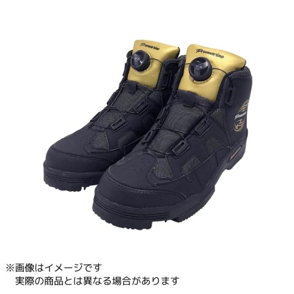 ●PRO MARINE●商品名：スパイクシューズEX●詳細磯場で活躍するスパイク底を採用したダイヤルロック式ハイカットスパイクモデルJANコード：4997223468471品番：FSA104-LL規格：LLカラー：ブラック&amp;ゴールド...