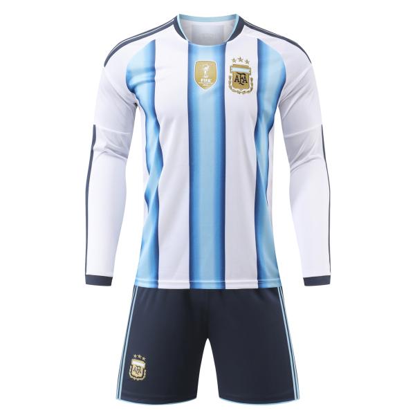 B571 サッカーユニフォーム レアルゼンチン代表 2026-2030年 ホーム 長袖大人用 子供用 ノーブランド品レプリカ 番号、個人名は自由にカスタマイズできます
