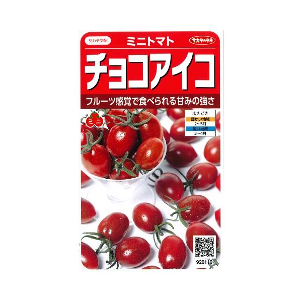 【ミニトマト】チョコアイコ【サカタ交配】 (13粒)春まき野菜種サカタのタネ920110