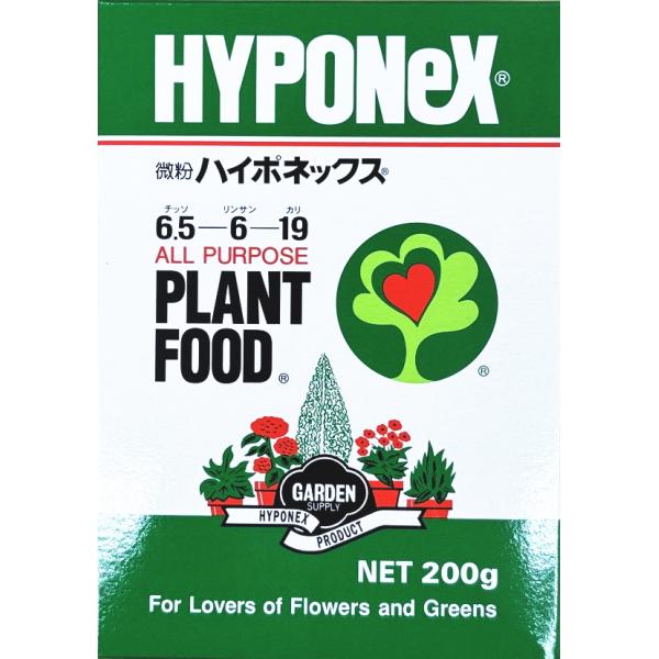 他サイト： 【ハイポネックス】微粉ハイポネックス 【肥料】N.6.5-P.6-K.19 NET200gの商品画像
