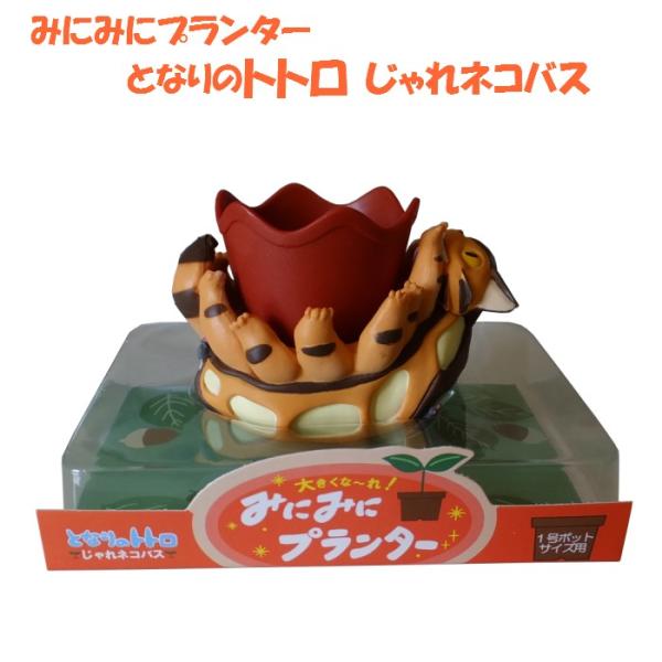 みにみにプランター　じゃれネコバス　2017年ちょこんとカレンダー サカタのタネ ☆ジブリみにみにプランター□となりのトトロ