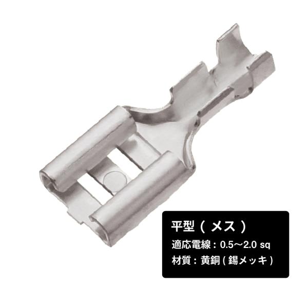平型端子 メス 100個入