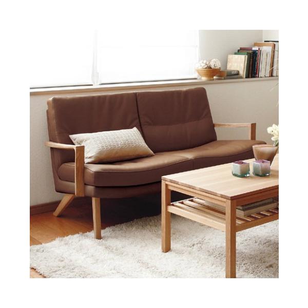 カリモク家具 カリモク 本革肘付き2Pソファー ZU1602E515 送料