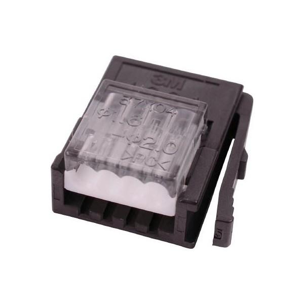 37104-2206-000 FL  100個/1袋　黒 Amazon | ミニ・クランプ ワイヤーマウントプラグ4極 37104-2206