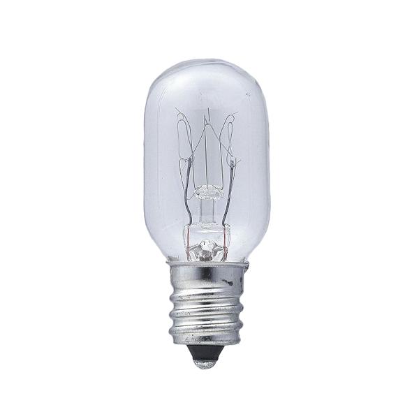 パイロットランプ 小型電球 表示灯 T20 E12 220V 15W ナツメ形 クリア