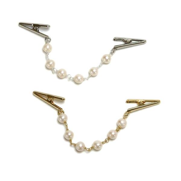 メール便 ショールクリップ コロコロ 淡水パール ストールクリップ ドレスクリップ シェイプレット 帽子クリップ レディース ハットクリップ 真珠