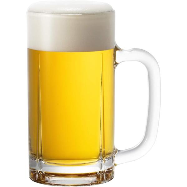 【ジョッキ/ビール/アルコール/パフェ/焼酎】※小さな空気穴(ピンホール)がある場合もございます。●サイズ（約）：Φ7.3×H14cm●材質：ソーダガラス●生産国：日本【よろづや百貨】