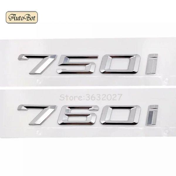 人気アイテム車のトランクリアエンブレムロゴステッカーバッジクローム手紙750i 760i用bmw 7シリーズe23 e32 e38 e65 e66 e67 e68 f01のf02