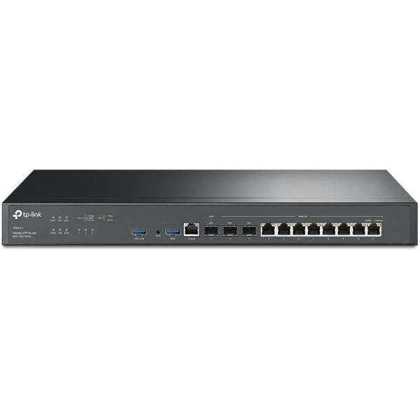 TP-Link Omada VPNルーター ER8411 10G SFP+対応 VPNゲートウェイ マルチWAN WireGuard対応 法人向け 高性能ルーター 業務用 ネットワーク機器