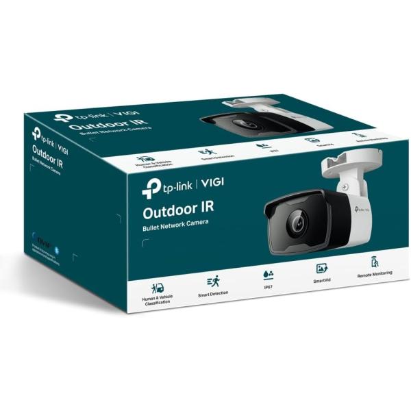 TP-Link VIGI C330I(4mm) 3MP バレット型 防犯カメラ PoE対応 ONVIF IP67 H.265+ IR暗視 人物・車両識別 ネットワークカメラ