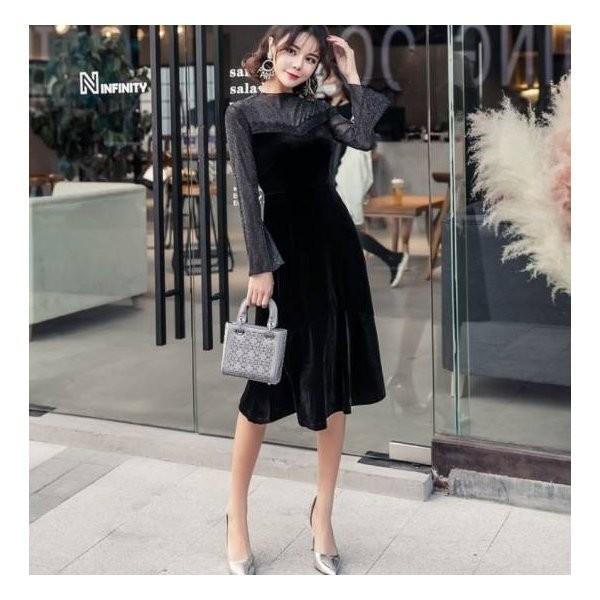 パーティードレス 代 30代 40代 50代 結婚式 ワンピース 大きいサイズ 袖あり 膝丈 ミモレ丈 フォーマル ロングワンピース お呼ばれ ドレス 服装 女性 二次会