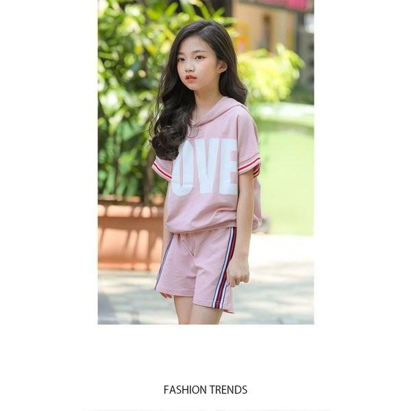 女子 子供服 女の子 パーカー Tシャツ キッズ 子供ｔシャツ パンツ 半袖可愛い カットソー セットアップ 切り替え配色 リブ半袖 こども 柔らかい 卸売り