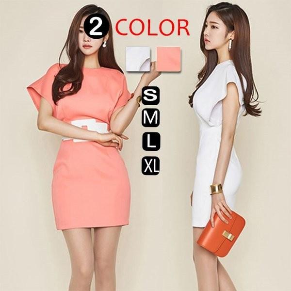 ワンピース ショッピング レディース 夏 ミニ丈 ドルマンスリーブ ヒップアップ きれいめ Ol 高級感 ファッション 無地