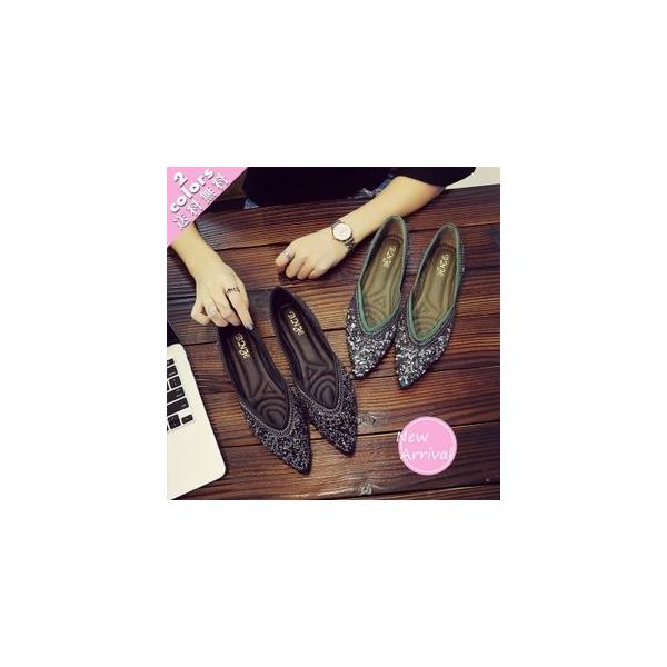 パンプス ぺたんこ靴 レディース フラットシューズ ポインテッドトゥ 痛くない 履きやすい ビジネス 通勤 カジュアル