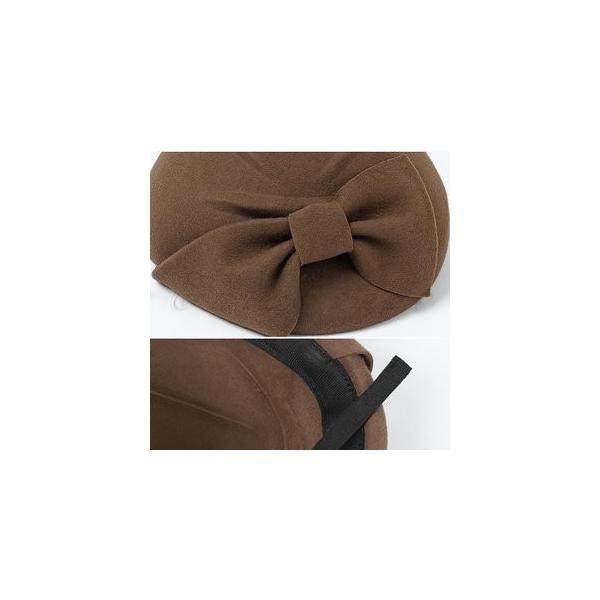 タイムセール ベレー帽 レディース ウール 無地 リボン 可愛い 帽子 キャップ おしゃれ エレガント 女性用 ファッション シンプル きれいめ 女優帽