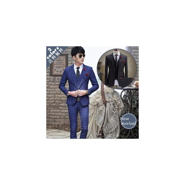 スーツ チェック柄 メンズ コート パンツ 2点セット ビジネススーツ フォマール 入学式 二次会 細身 着後レビューで 送料無料 就活 結婚式 冠婚葬祭 就職 スリム