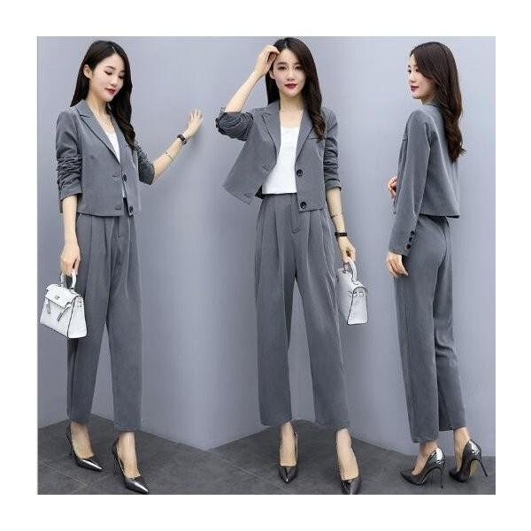 セットアップ スーツパンツ レディース スーツジャケット 秋新作 2点セット 30代 オフィス 激安 激安特価 送料無料 通勤 おしゃれ 50代 入園式 卒業式 40代