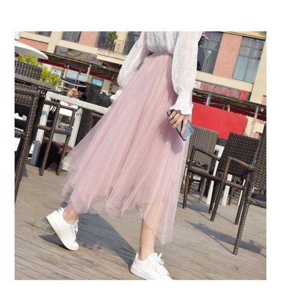 チュールスカート ゆったり 大きいサイズ ロング丈スカート 妊婦服 マタニティウエア 無地 マタニティスカート 着痩せ セール カジュアル 不規則裾 春夏