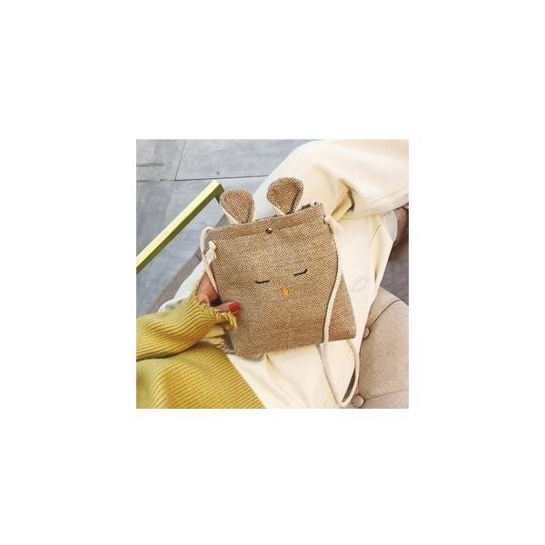 ショルダーバッグ 当店一番人気 キャンバスバッグ ポシェット 小さめ レディース 軽量 軽い ウサギ 耳付き 斜め掛け おしゃれ 小物入れ 可愛い スマホポーチ