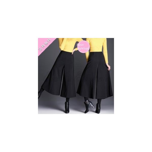 春 驚きの値段 ガウチョパンツ レディース 九分丈 ワイドパンツ スカーチョ ビジネス おしゃれ ハイウエスト 春秋冬 スカンツ カジュアル