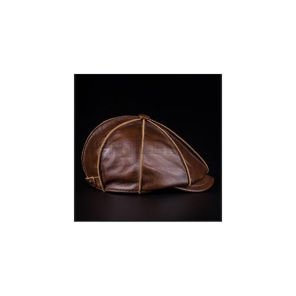 ハンチング帽 帽子 メンズファッション 本革 八方 新品 レザー アウトドア 暖かい メンズキャップ 大きいサイズ 防寒