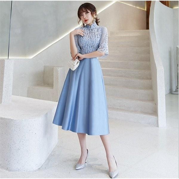 パーティードレス 結婚式 正規品送料無料 ロング ロングドレス 演奏会 ドレス ロング丈 結婚式ドレス 袖あり 披露宴 お呼ばれ 二次会 レース ピアノ フォーマル 発表会