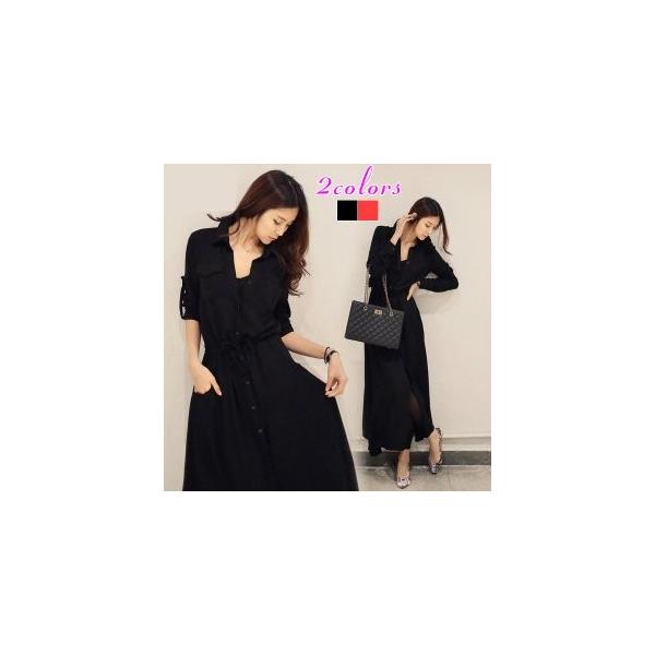 ワンピース レディース シャツワンピ マキシ丈 大きいサイズ 透かし 綿麻 修身 お姫様 春夏秋 長袖 ブラウス ランキングtop5 無地 黒 ロングシャツ 薄手