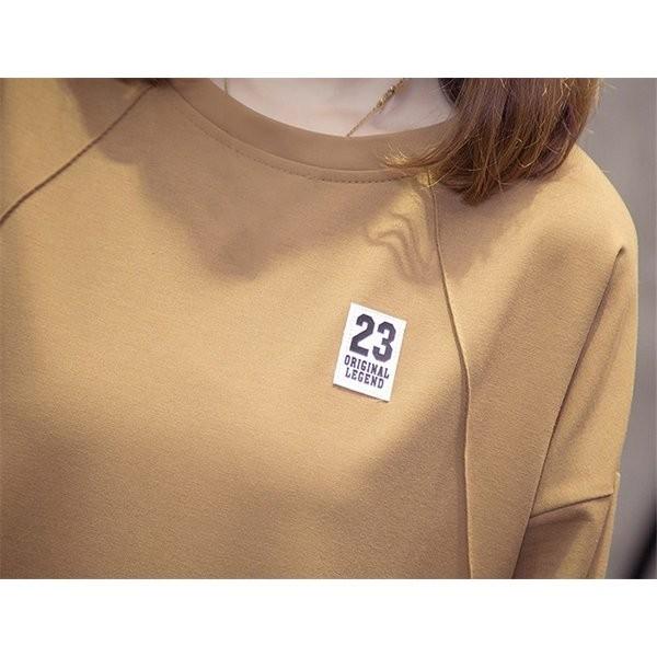 レディーストップス パーカー トップス アウター プルオーバー 丸首 大きいサイズ 体型カバーパーカー 秋物 長袖 評価 シンプル パーカ 薄手