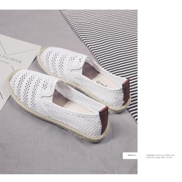 スリッポン レディース スニーカー メッシュシューズ 有名な フラット ボーダー柄 おしゃれ 通気性抜群 春夏秋 履きやすい ファッション 靴