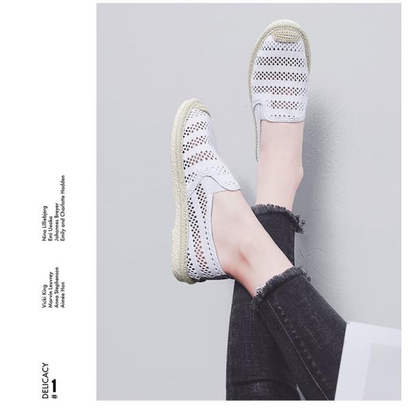 スリッポン レディース スニーカー メッシュシューズ 有名な フラット ボーダー柄 おしゃれ 通気性抜群 春夏秋 履きやすい ファッション 靴