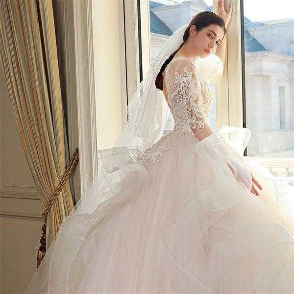 ウェディングドレス 結婚式 二次会 ホワイト 花嫁ドレス ウェディング 成人式 ランキングtop5 プリンセスドレス ロングドレス 披露宴 白ドレス 演奏会