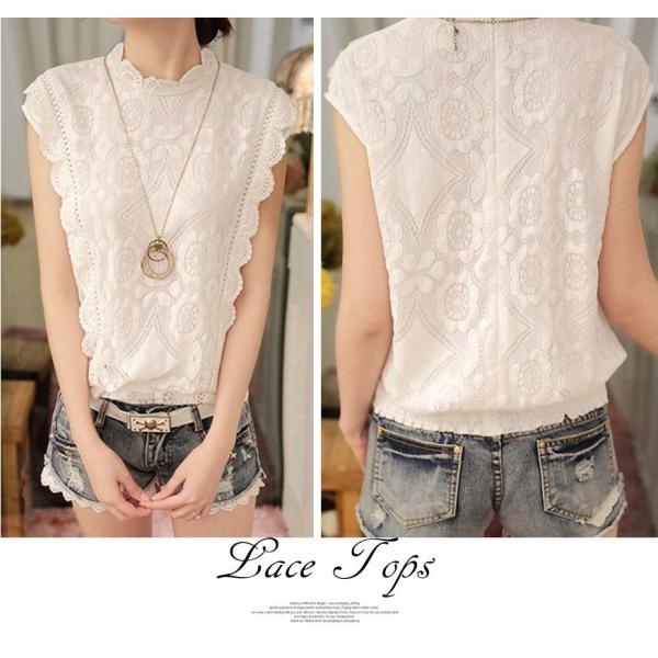 総レーストップス ノースリーブ 大きいサイズ スカラップ フリル 花柄 刺繍 袖なし レディース 送料無料 今だけ Buyee Buyee 日本の通販商品 オークションの代理入札 代理購入