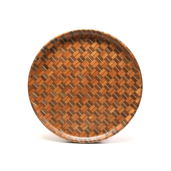 寄木細工　丸盆 寄木細工ムク8寸丸盆 : 箱根寄木細工 - 通販 - Yahoo!ショッピング