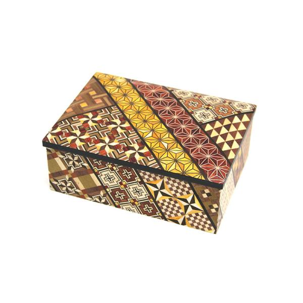 伝統工芸品★　保管未使用品　箱根寄せ木細工　小物入れ Amazon｜【箱根寄木細工 小物入れ 5寸 小寄木柄】伝統工芸品 民芸品