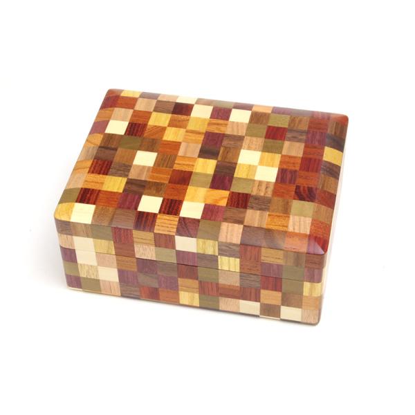 寄木細工ムク文庫 5寸 市松 : 箱根寄木細工 - 通販 - Yahoo!ショッピング