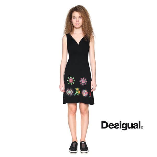 デシグアル Desigual ワンピース レディース 18春夏 ブラック L 18swvf13 00 ヨシダファッションギャラリー 通販 Yahoo ショッピング